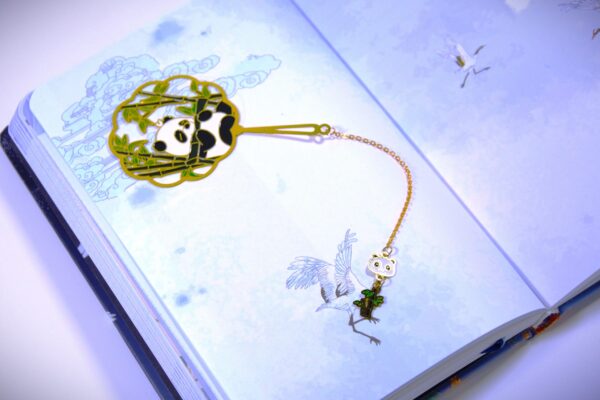 Bamboo Panda | Golden Bookmark - Image 3