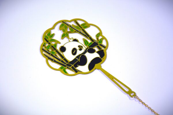Bamboo Panda | Golden Bookmark - Image 2