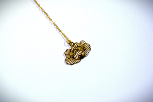 Peony Spring Blossom | Golden Bookmark - Image 3