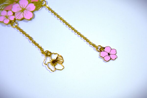 Peach Spring Blossom | Golden Bookmark