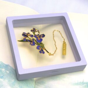 Iris Elegance Blossom | Golden Bookmark